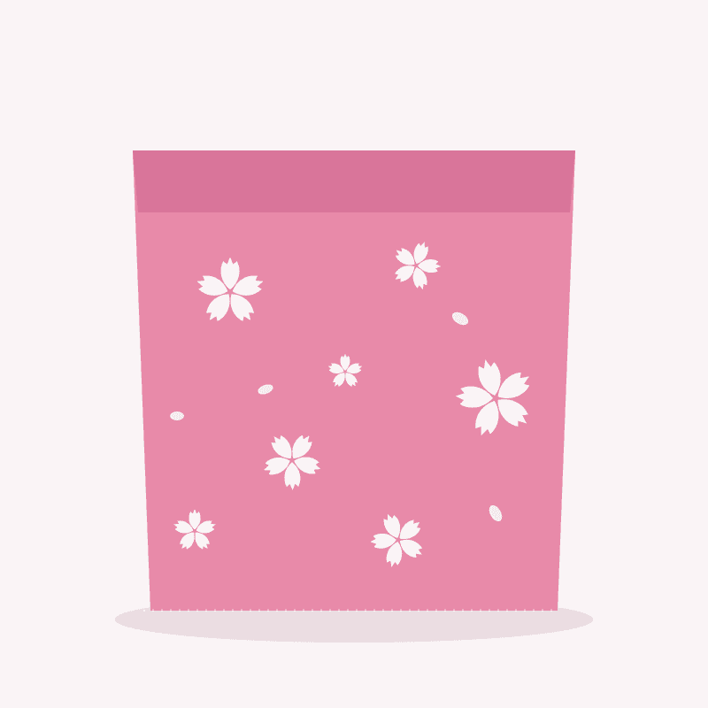 桜吹雪柄の手ぬぐい